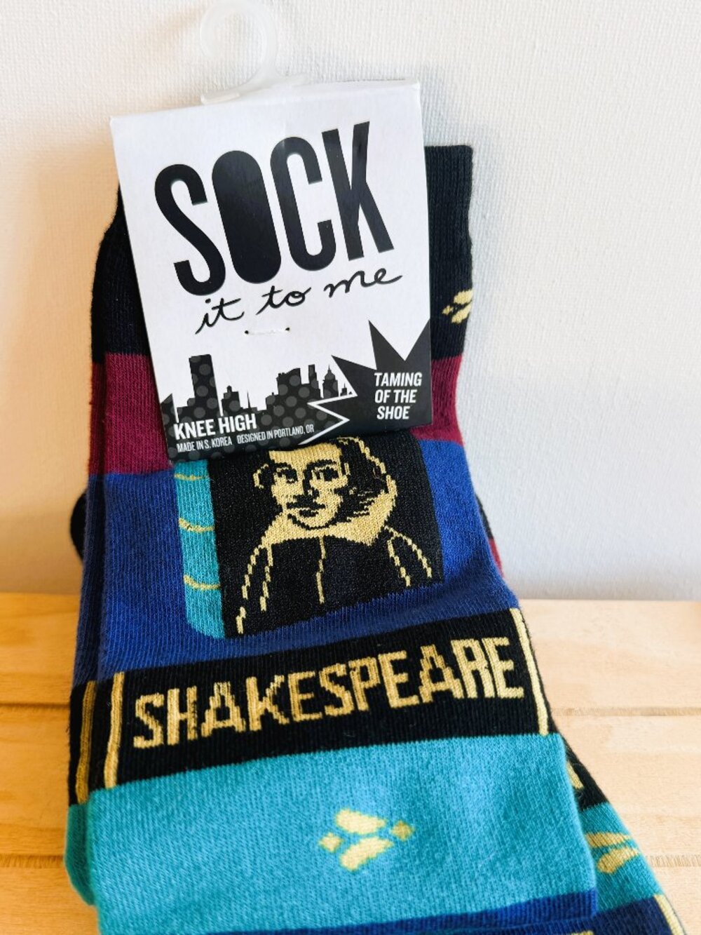 NWT Shakespeare Socks by Sock It To Me